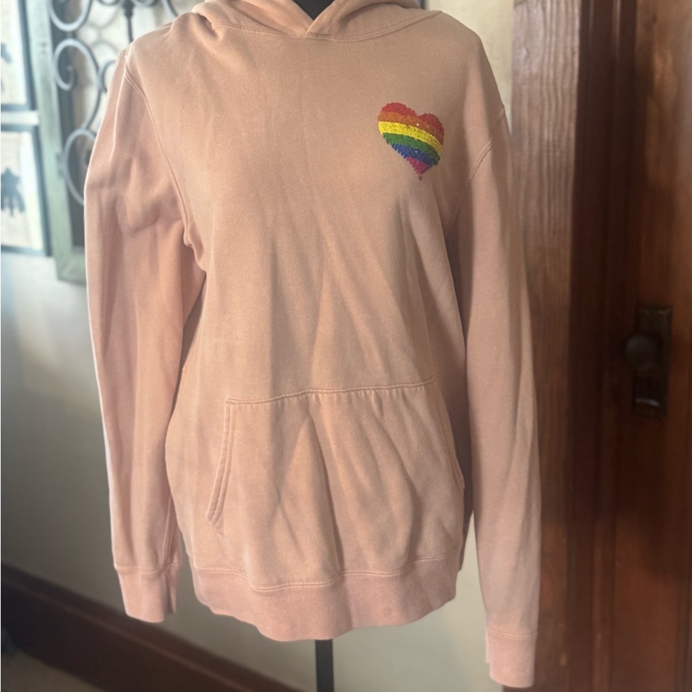 Abercrombie & Fitch Pink Long Sleeve Relaxed Hoodie